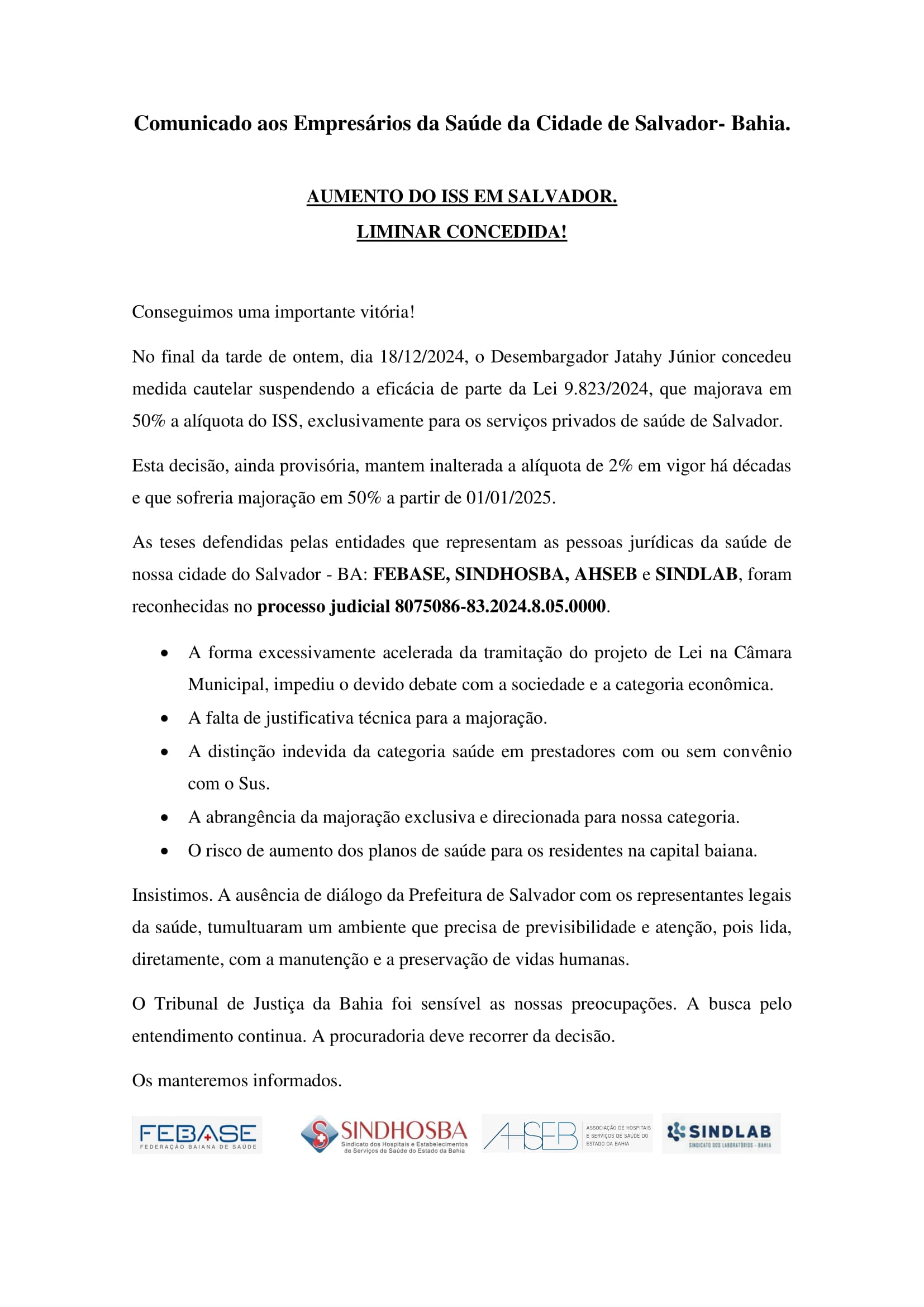 COMUNICADO IMPORTANTE_ISS Prefeitura Salvador BA LIMINAR-1